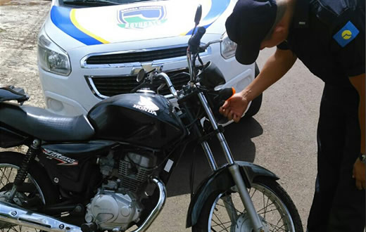 Guarda Municipal localiza motocicleta furtada
