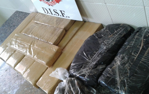 DISE realiza a apreensão de 13 quilos de maconha