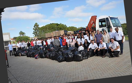 Alunos do Senai arrecadam 18,7 mil peças de roupas