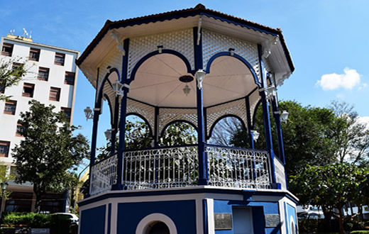 Coreto de 110 anos é reformado em São Manuel