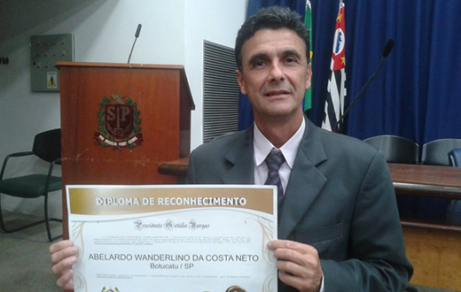 Ex-vereador é homenageado na Assembleia Legislativa