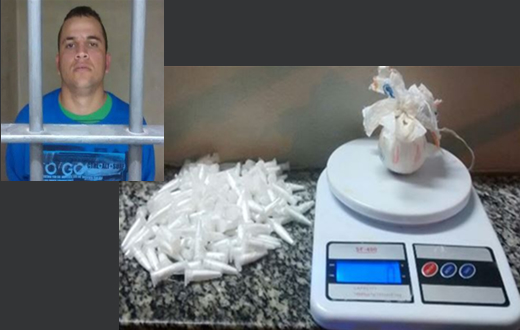 PM de São Manuel apreende 149 pinos de cocaína