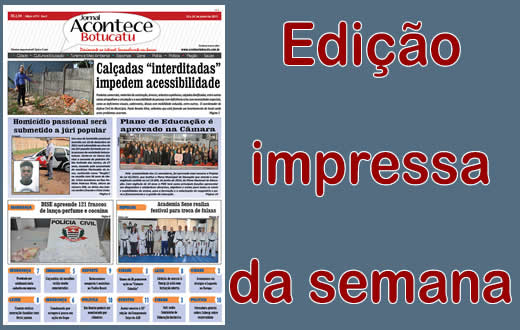 Confira a capa da edição impressa desta semana