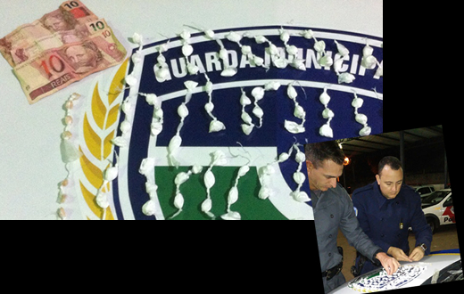 GCM apreende adolescente com 123 porções de cocaína