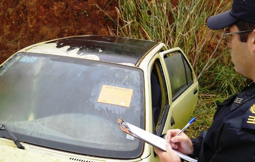 GCM registra 500º caso de veículo abandonado