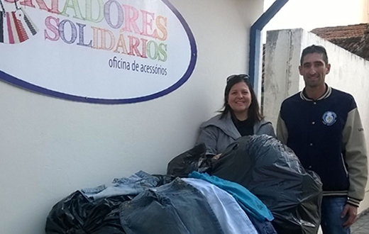 Fundo Social recebe doação de roupas e calçados