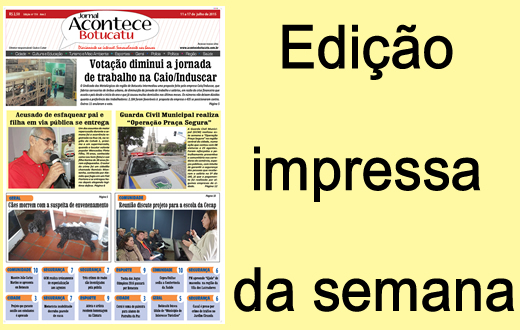 Confira a capa da edição impressa desta semana