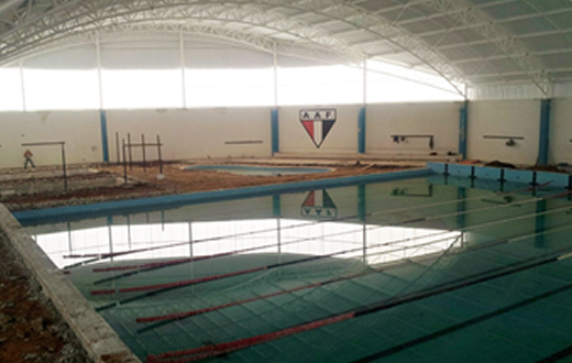 Complexo aquático da AAF entra na fase de acabamento