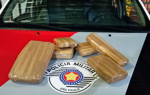 PM prende morador da Mina com 4 kg de maconha