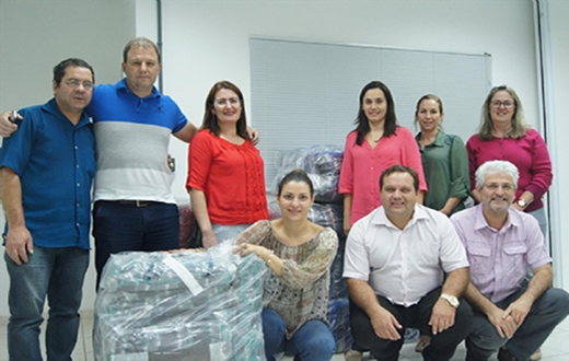 Fundo Social recebe doação de cobertores da Sabesp