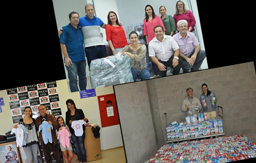 FSS recebe roupas, leite e  cobertores de instituições