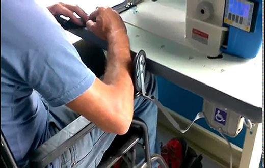 Vereador propõe centro de costura para cadeirantes