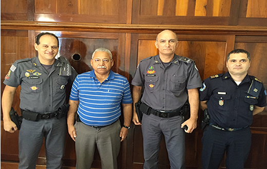 Secretário de Segurança recebe a visita do Comando da PM