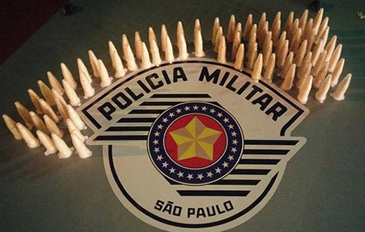 PM faz apreensão de 78 pinos de cocaína e R$ 3.3 mil