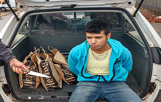 PM de Itatinga prende em  flagrante assaltante da Bahia PM de Itatinga prende em  flagrante assaltante da Bahia