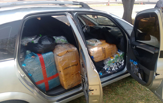 Polícia Rodoviária, apreende em Pardinho, 23 mil relógios contrabandeados Polícia Rodoviária, apreende em Pardinho, 23 mil relógios contrabandeados