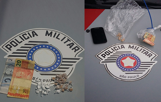 Equipe Alfa da PM apreende adolescentes no tráfico