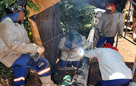 Ramal do gasoduto já está no território de Macatuba