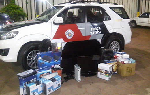 PM recupera produtos furtados no centro da cidade