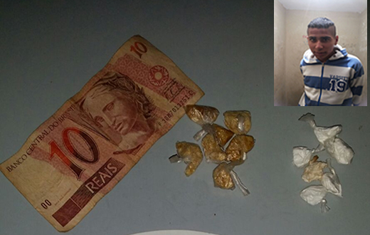 Rapaz preso em tráfico tenta se  passar por adolescente