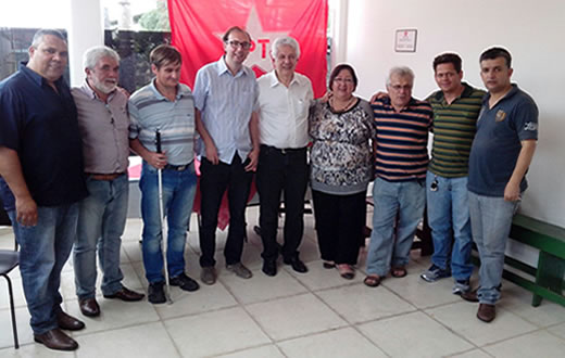 Chinaglia se reúne com militantes do PT de Botucatu