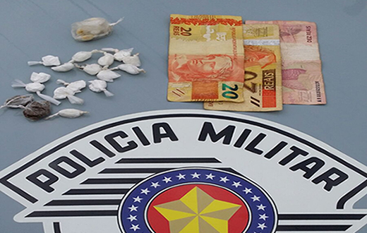 PM apreende garoto infrator com três tipos de drogas