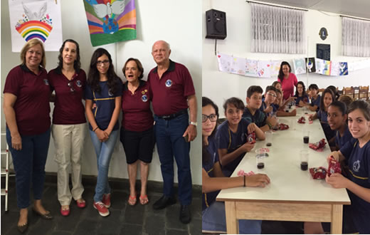 Crianças pregam paz mundial no Lions Clube Botucatu
