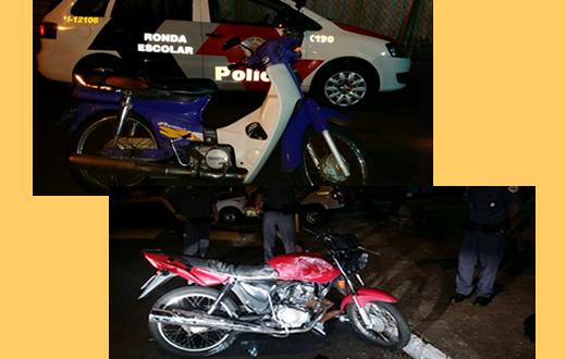 Ações da equipe Alpha da PM recuperam motos furtadas