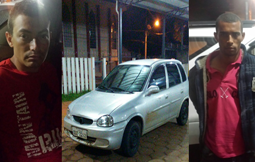 Dupla acusada de roubo de carro acaba presa pela PM