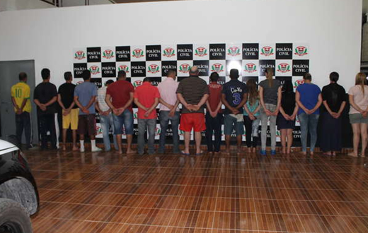 Polícia Civil de Ibiúna prende 23 pessoas e desarticula quadrilhas do tráfico