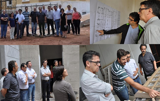 Secretário de Estado vistoria obras da Pinacoteca