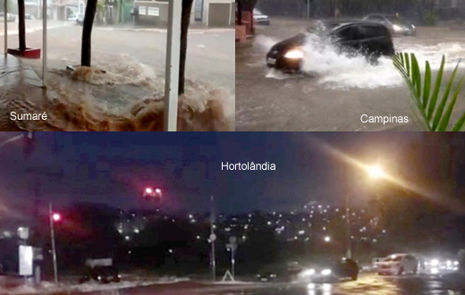 Temporal deixa dezenas de desalojados no interior paulista