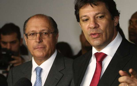Alckmin e Haddad decidem aumentar tarifas de trem, metrô e ônibus