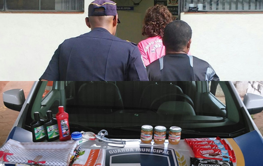 GCM prende casal acusado de furto em lojas centrais