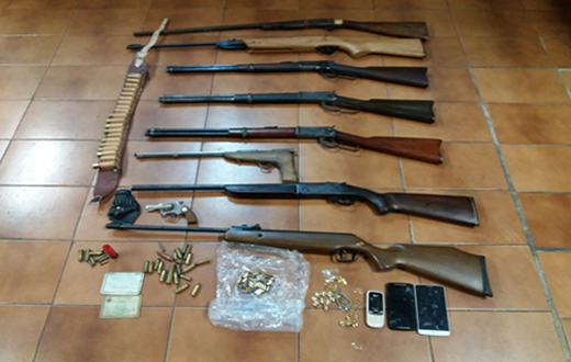 PM faz apreensão de armas e munições ilícitas