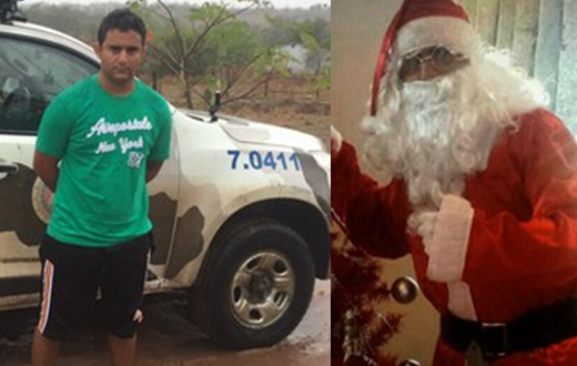 Papai Noel ladrão de Mairinque é recebido no Deinter-7 em Sorocaba