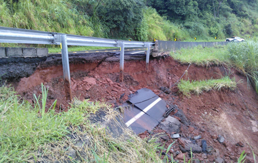 Chuvas ininterruptas agravam situação da serra de Botucatu