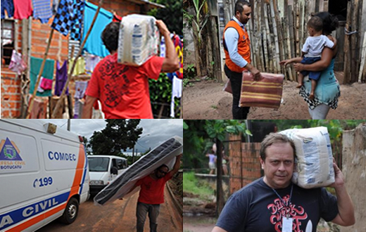 Famílias afetadas pelas chuvas são assistidas