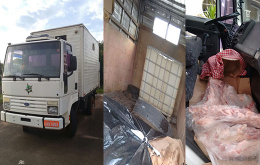 Policiamento Rodoviário apreende 500 quilos de carne em Avaré