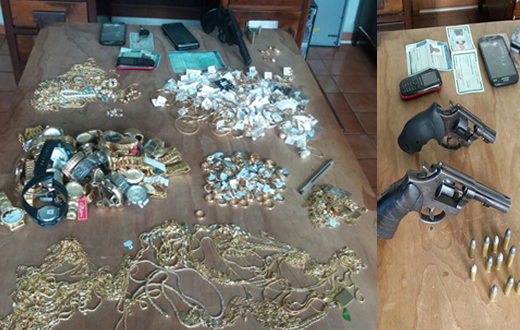 Policiais do 12ª BPMI efetuam a prisão de quadrilha em Areiópolis