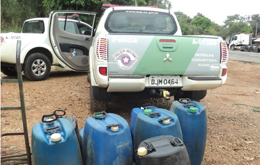 Polícia Ambiental apreende peixes nativos e óleo diesel em Botucatu