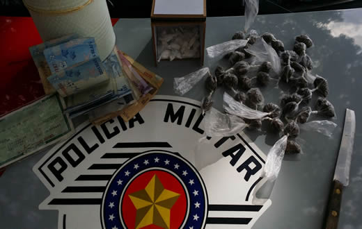PM prende jovem com maconha e cocaína