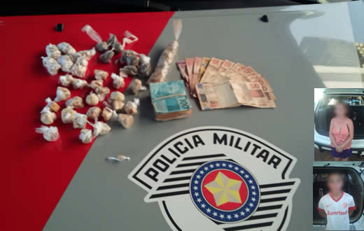 Mulher e adolescente são detidos suspeitos de tráfico de drogas na Vila Maria
