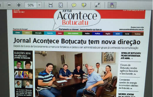 Acontece Botucatu terá versão impressa neste sábado