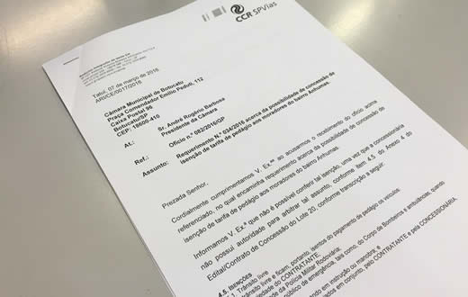 CCR SPVias nega pedido de isenção de pedágio a moradores de Anhumas. Veja resposta da concessionária