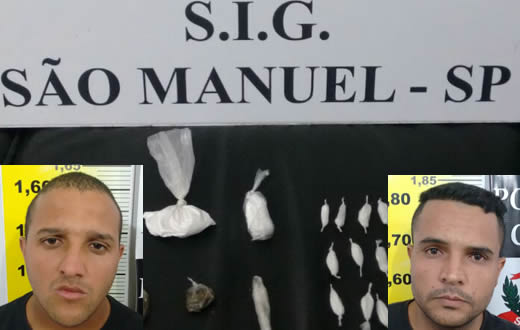 Polícia de São Manuel prende dois suspeitos por tráfico de drogas