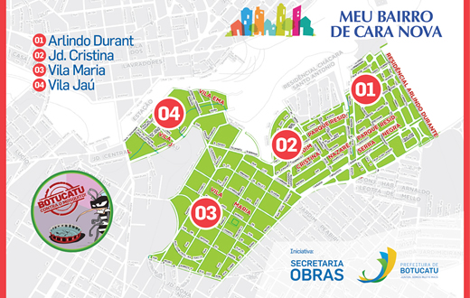 Meu Bairro De Cara Nova atende região da Vila Maria, Vila Jaú, Jd. Cristina e Arlindo Durant