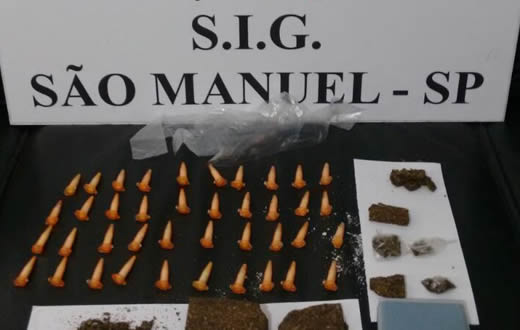 Suspeito de tráfico é preso em São Manuel
