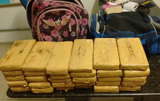 Jovem é detida na Castello Branco com 22 quilos de maconha