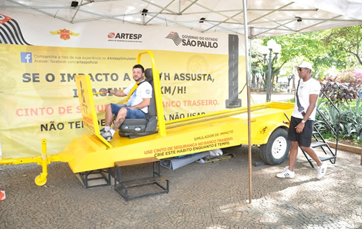Maio Amarelo: Praça do Bosque recebe simulador de impacto, neste sábado (21)